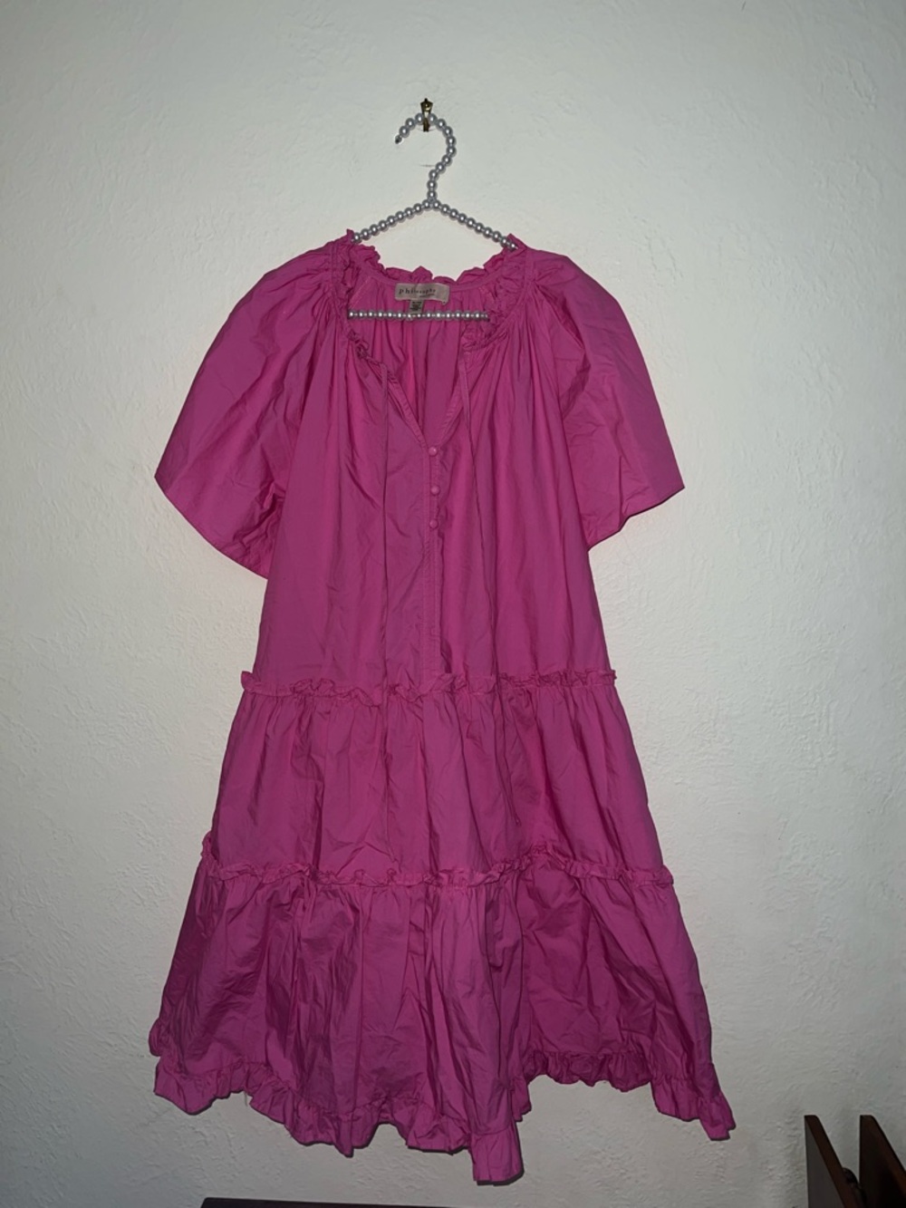 Philosophy XL pink ruffle dress - Picture 3 of 5
